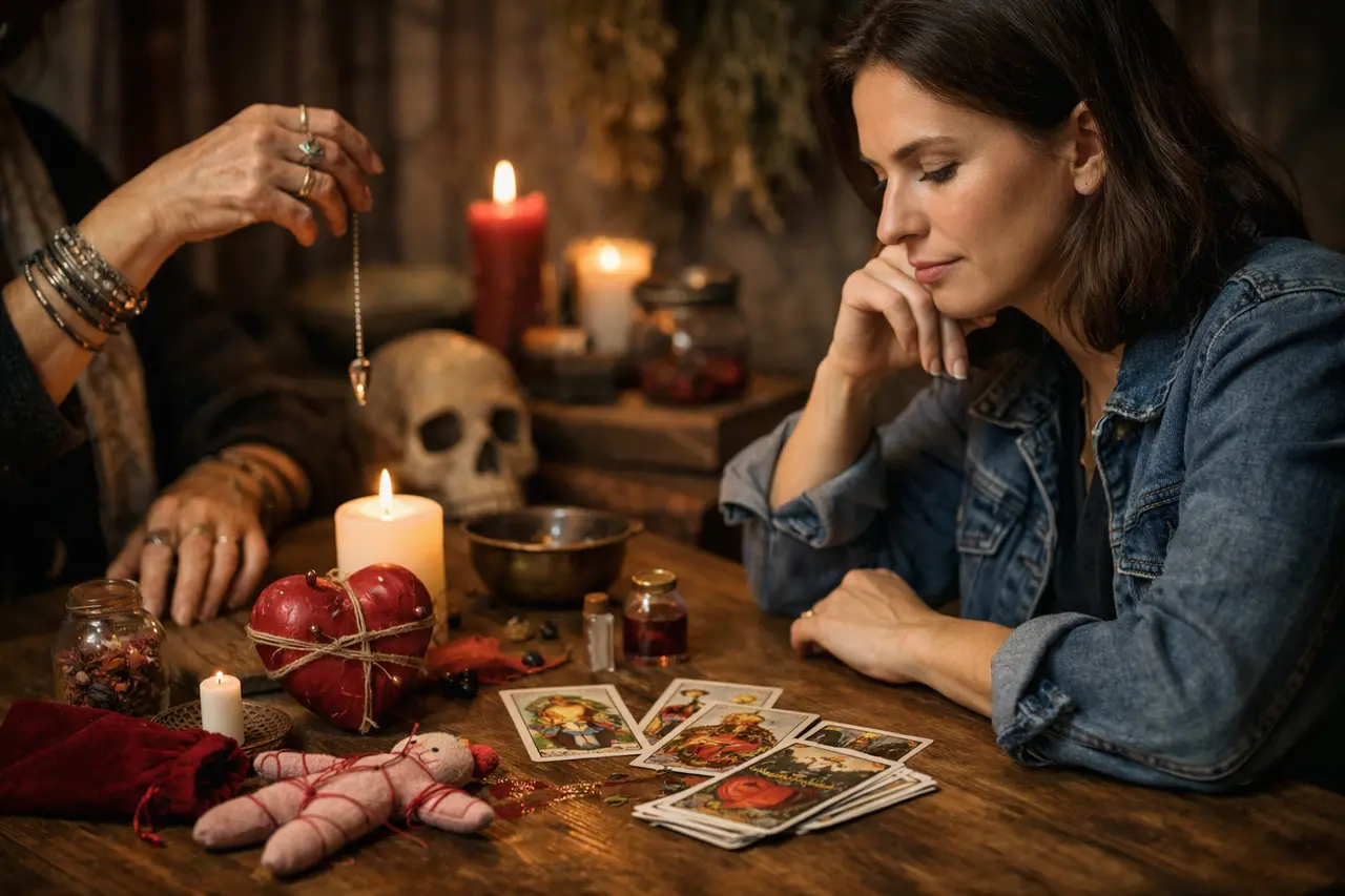 Imagen editorial para Amarres y Brujería de Amor: Qué Debes Saber Antes de Dar el Primer Paso