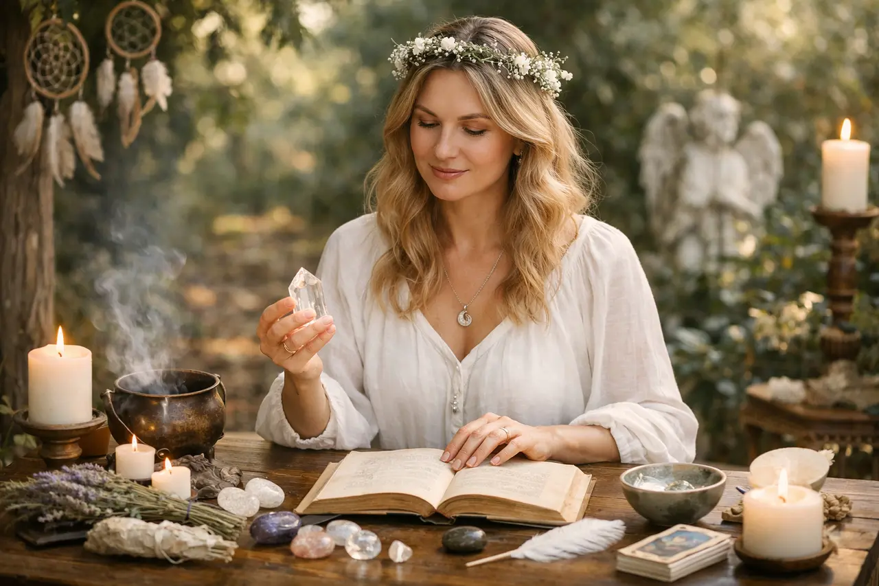Imagen editorial para Brujas Blancas: Desvela la Verdadera Esencia de su Magia Benevolente