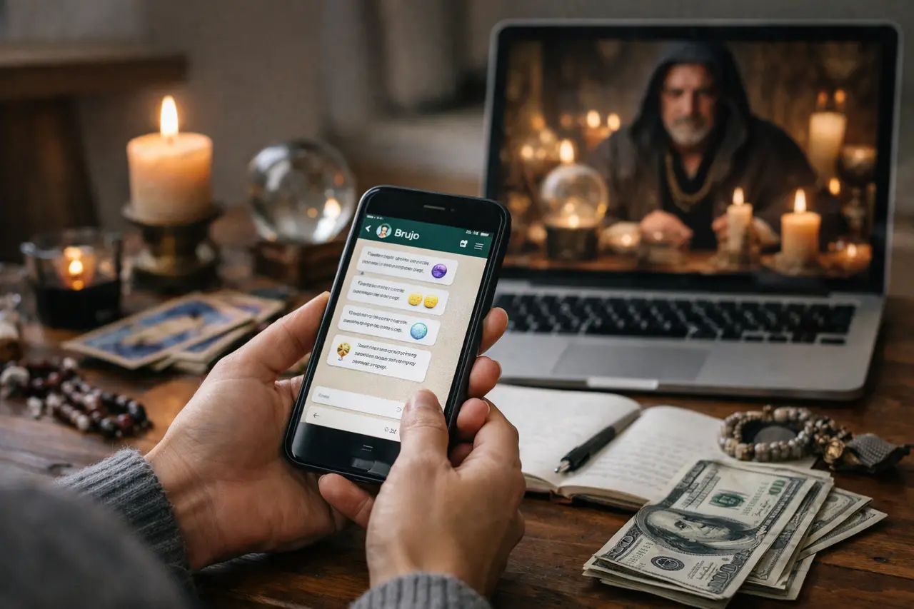 Imagen editorial para Brujos por Whatsapp Gratis: Desvelando la Verdad Oculta