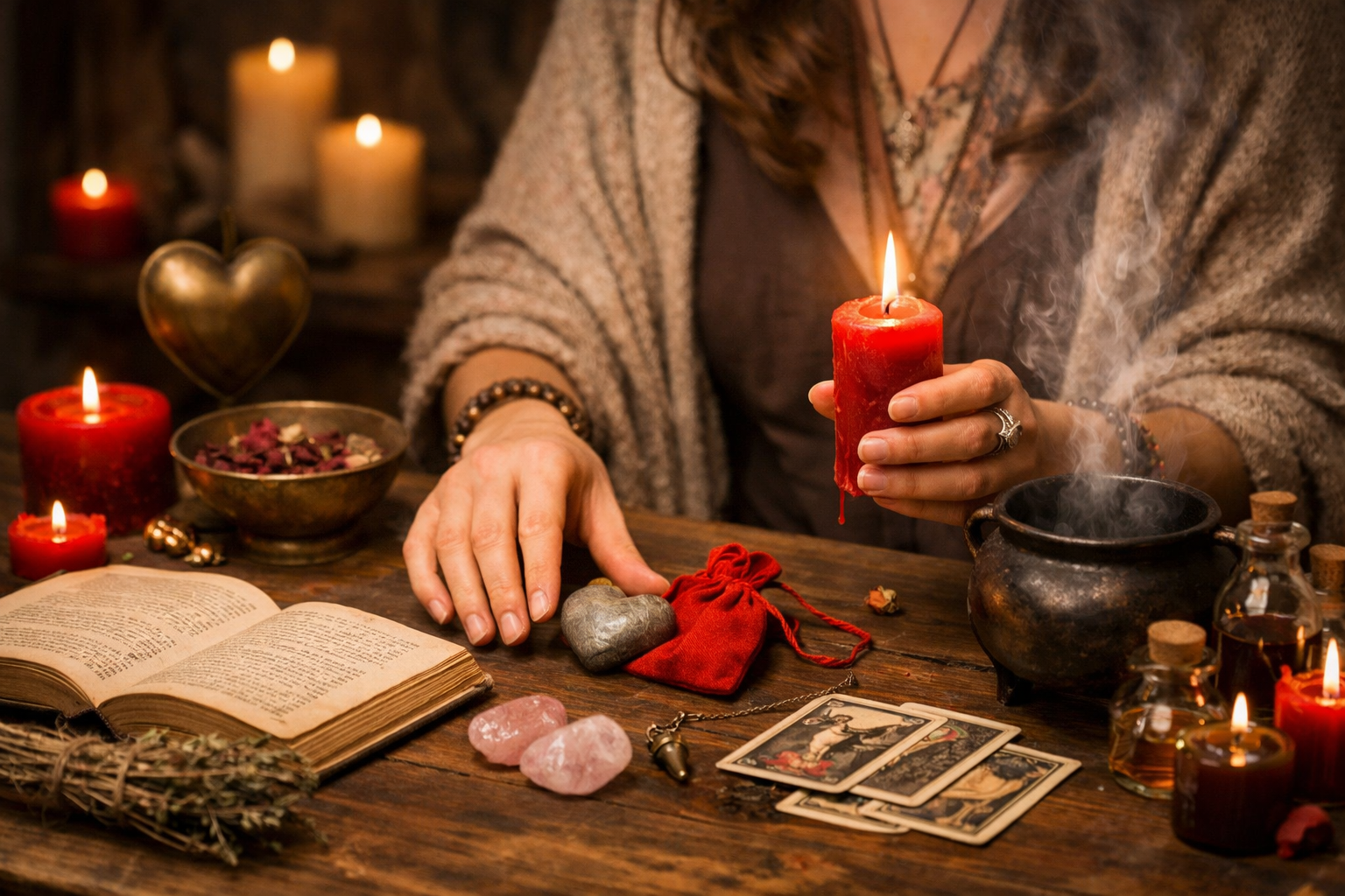 Imagen editorial para Conjuros de Amor: Desvela la Verdad Oculta para Atraer Conexiones Reales