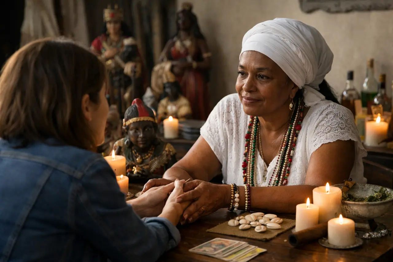 Imagen editorial para Consulta Santería: Cómo Obtener Guía Espiritual Auténtica y Beneficiosa