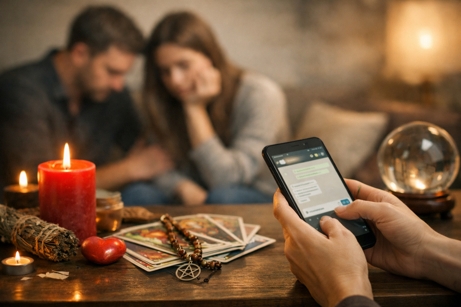 Imagen editorial para Consultas Gratis de Amarres de Amor por Whatsapp para Parejas