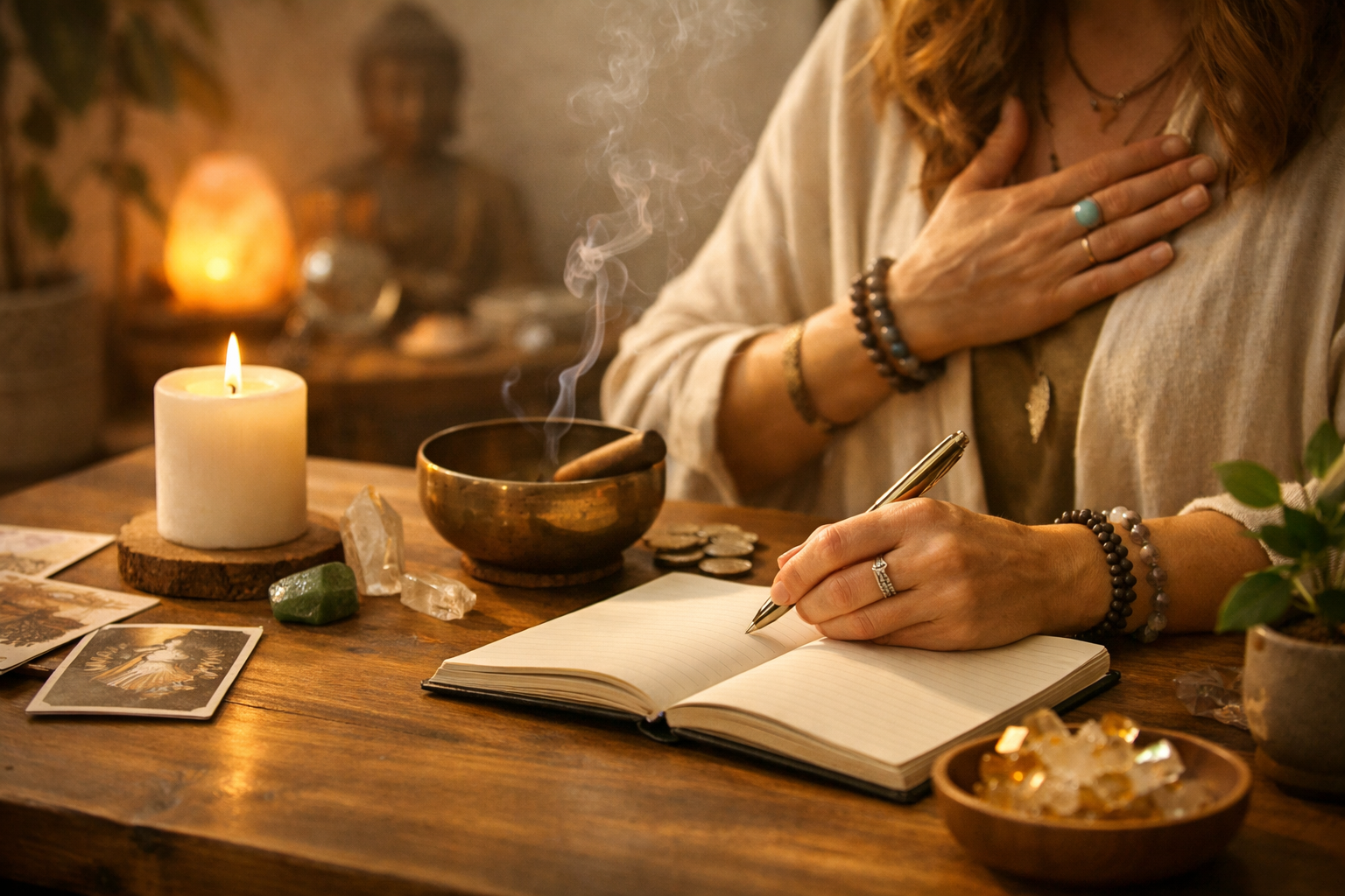 Imagen editorial para Desbloquea Tu Flujo: el Secreto Esotérico Detrás de los Decretos de Abundancia