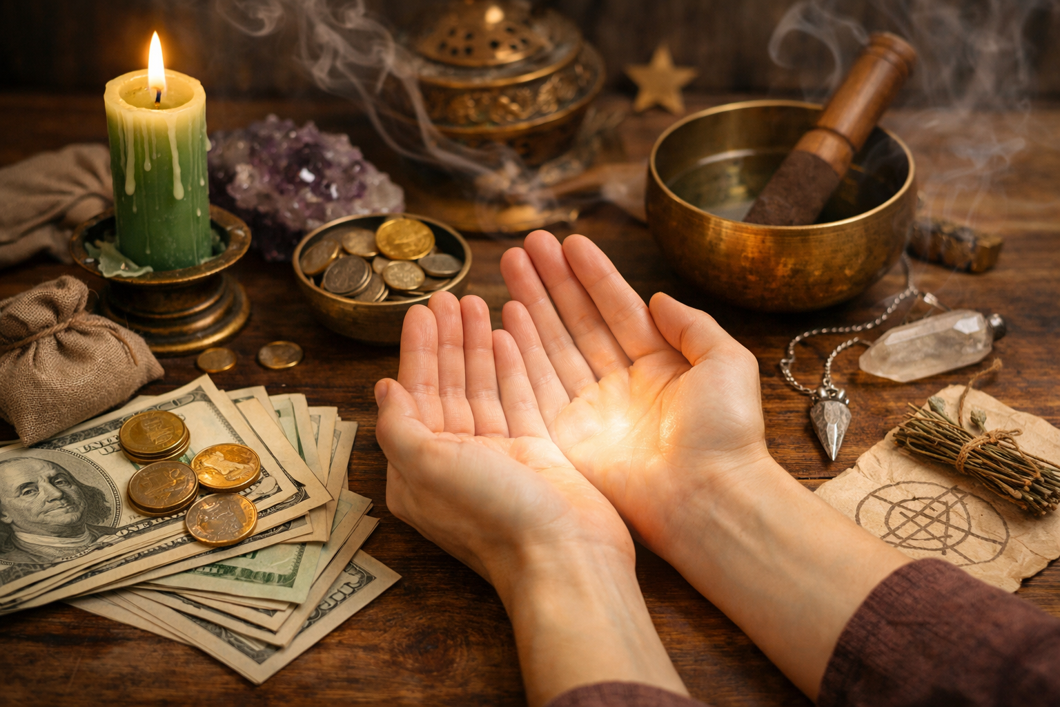 Imagen editorial para Descubre el Flujo Real: Cómo Atraer Dinero con Principios Esotéricos Auténticos