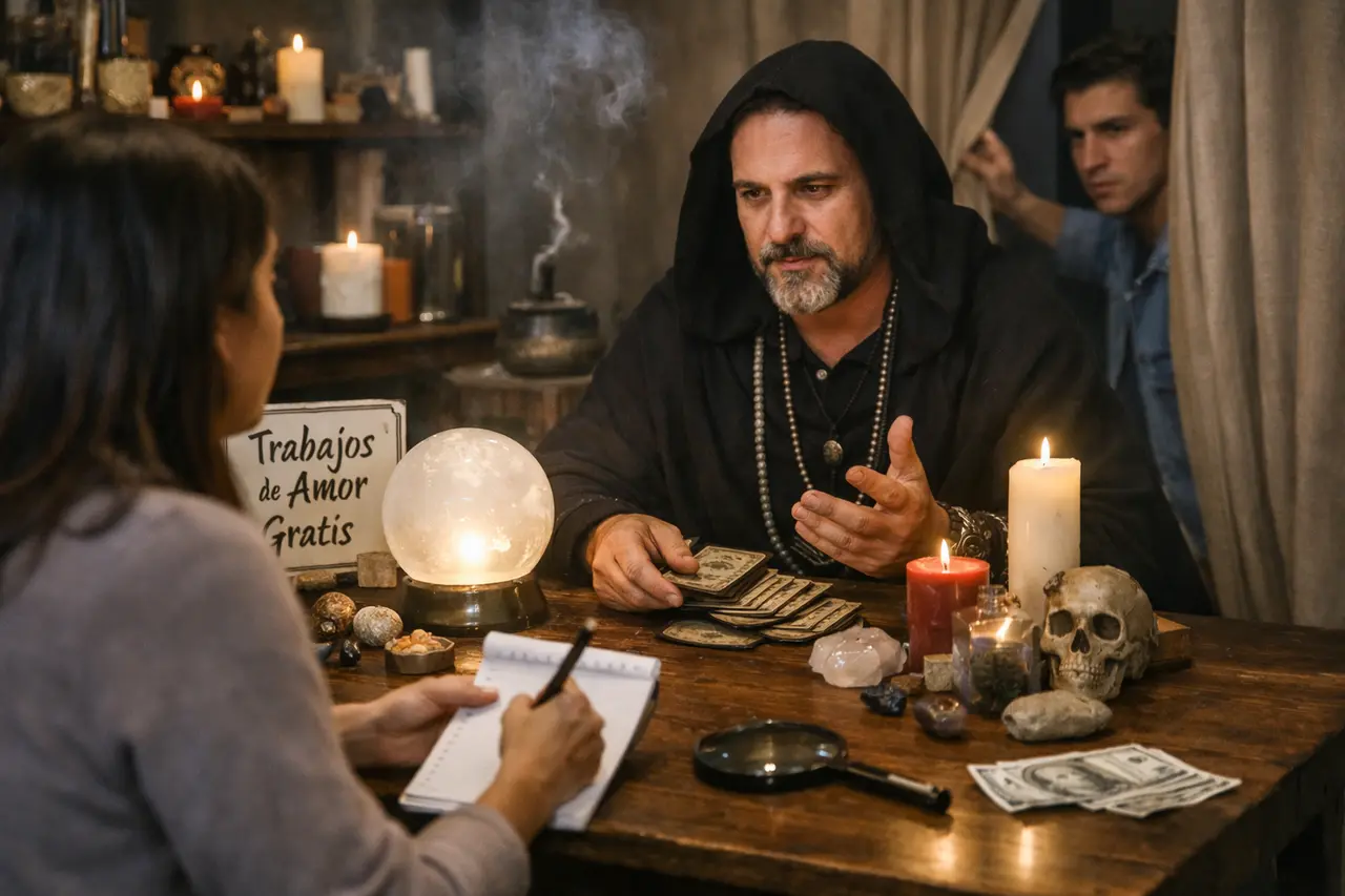 Imagen editorial para Desvelando el Mito: ¿realmente Existen Brujos que Ofrecen Trabajos Gratis