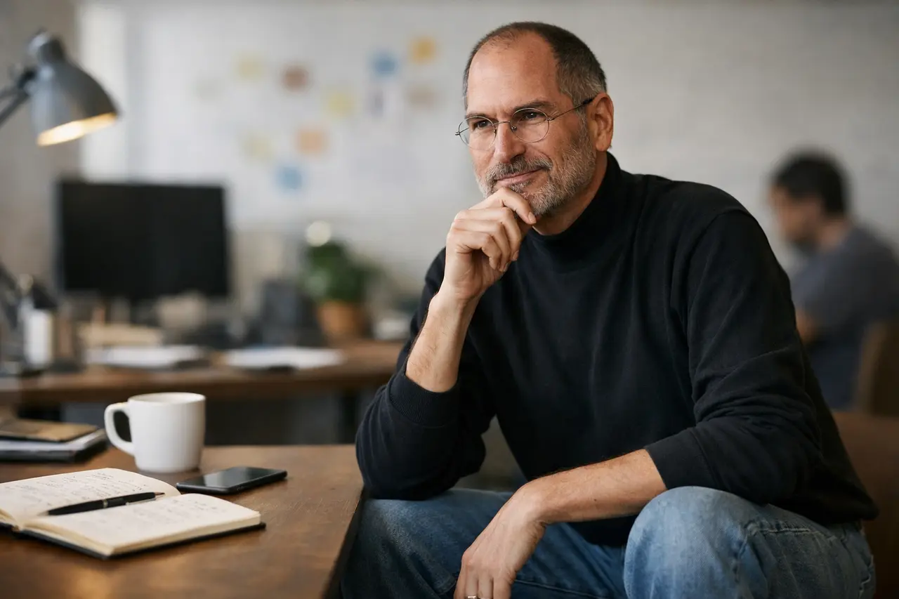 Imagen editorial para Frases de Éxito de Steve Jobs: Aprendiendo a Emprender con Creatividad E Innovación
