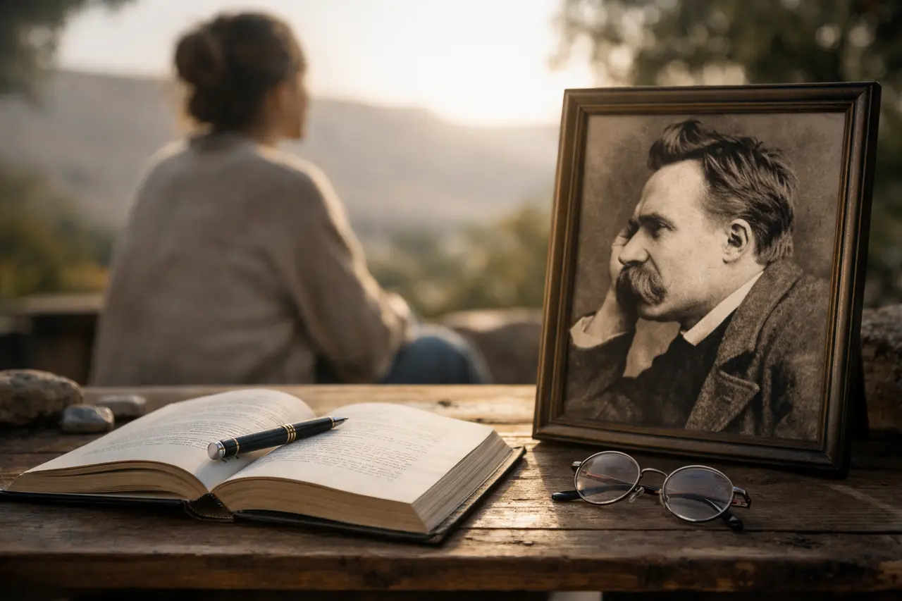 Imagen editorial para Frases de Friedrich Nietzsche: Reflexiones que Pueden Cambiar Tu Perspectiva Sobre la Vida