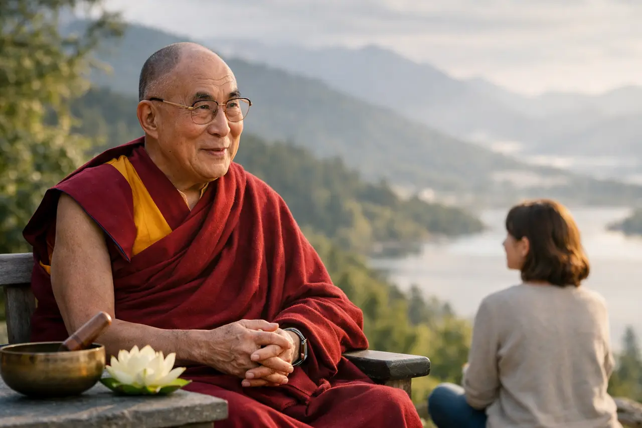 Imagen editorial para Frases del Dalai Lama Sobre la Felicidad: Reflexiones para Conectar con Tu Bienestar Interior