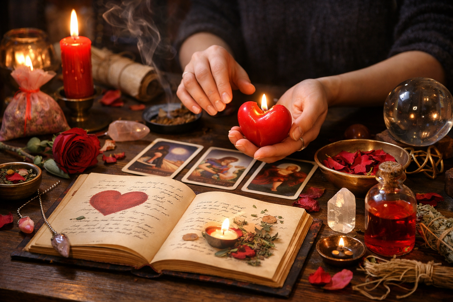 Imagen editorial para Hechizos de Amor para que Me Busque Desesperadamente Hoy Mismo