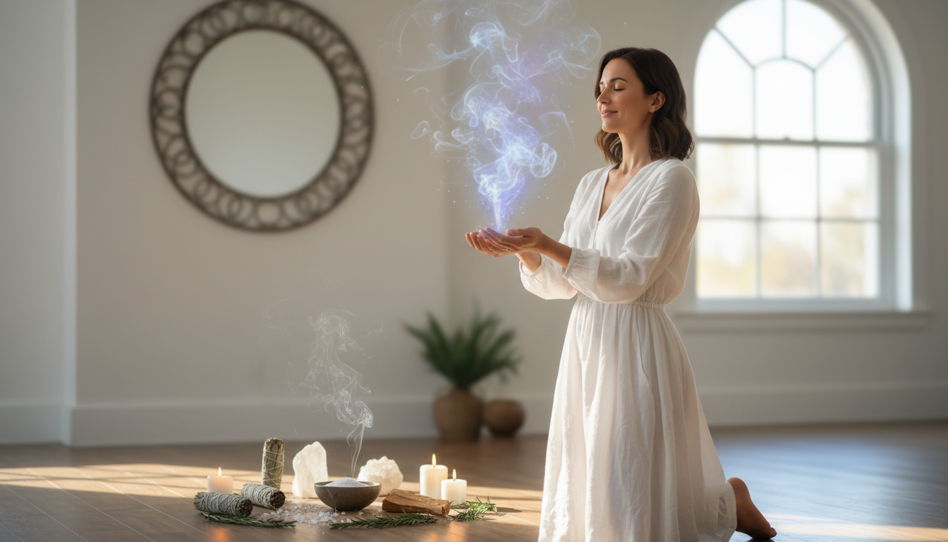 Imagen editorial para Libérate de Energías Negativas: Guía Completa para una Limpieza Espiritual Efectiva