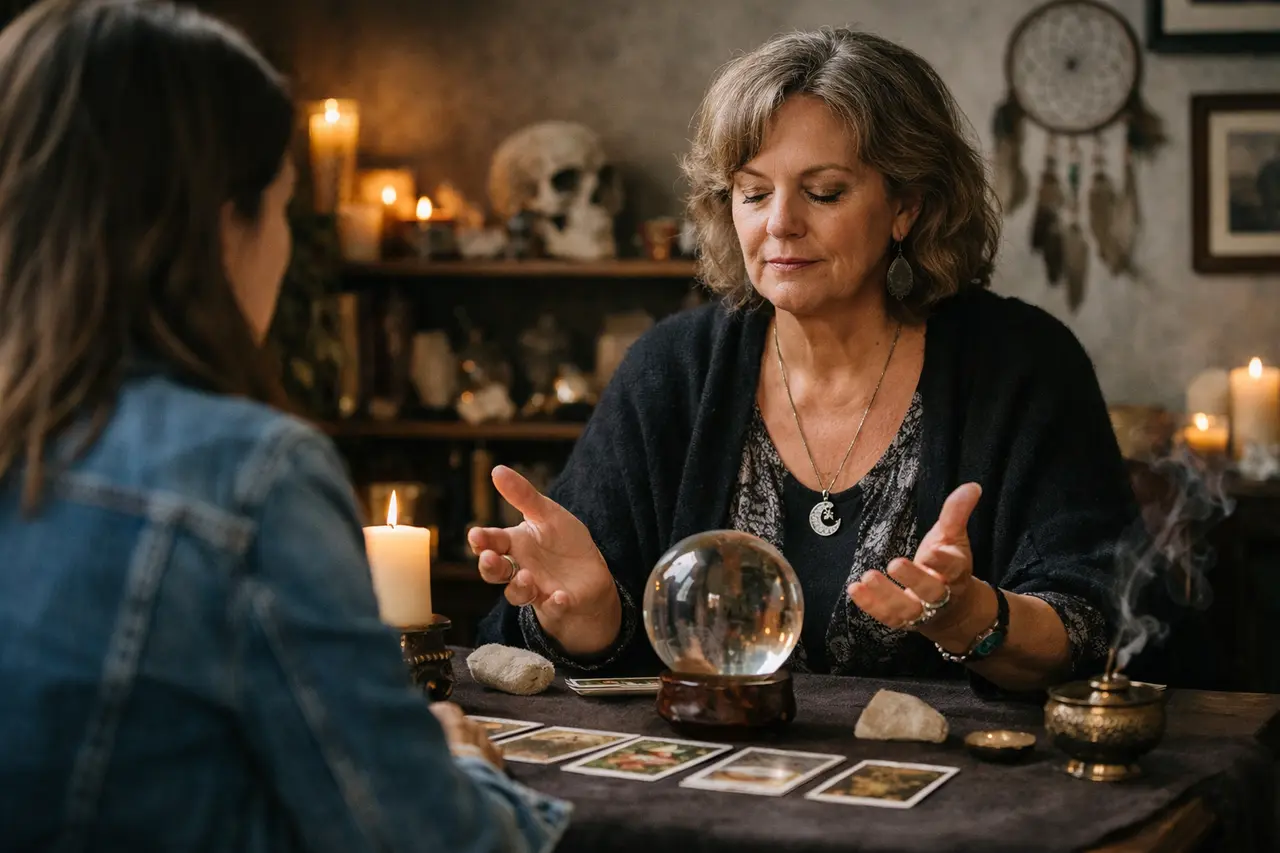 Imagen editorial para Médium: Cómo Reconocer un Verdadero Guía Espiritual sin Engaños