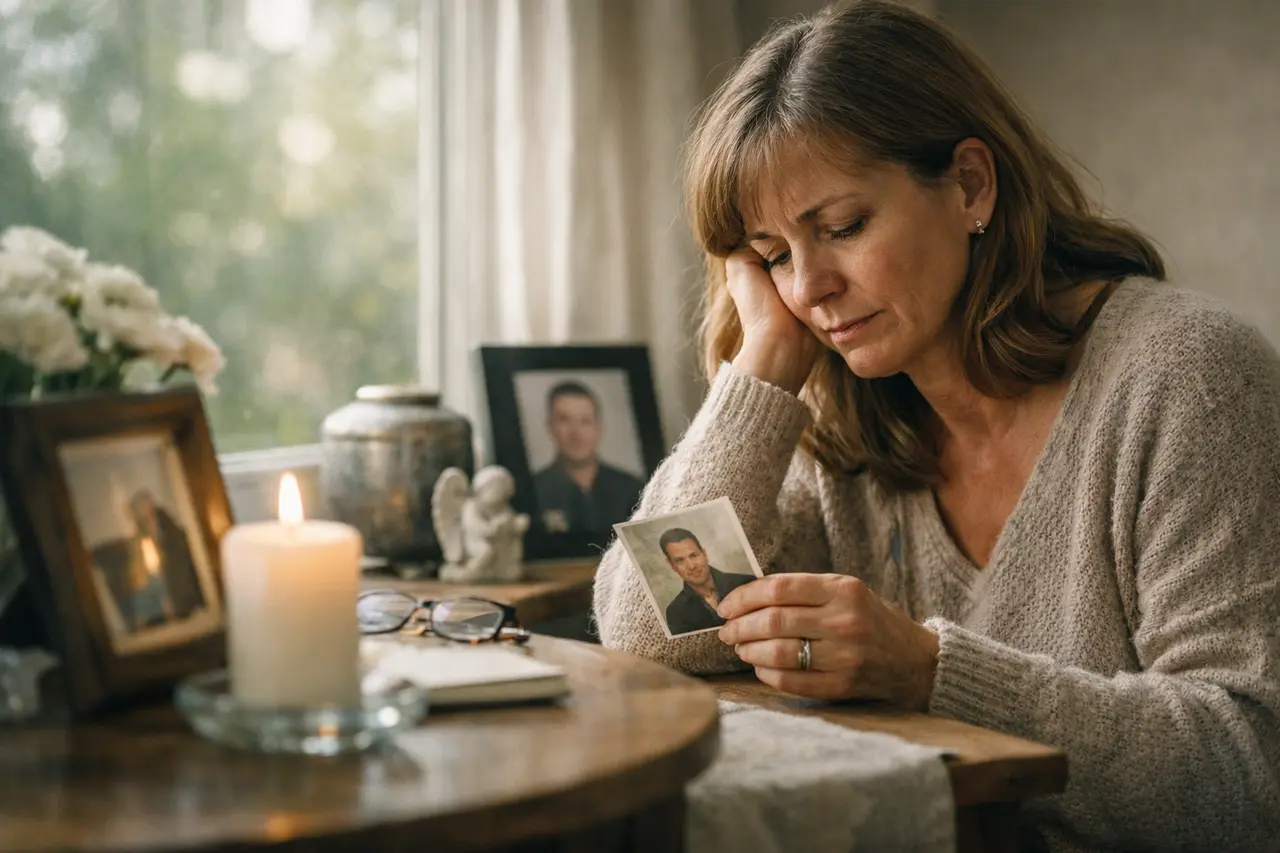 Imagen editorial para Pensamientos para Reflexionar Sobre la Muerte de un Ser Querido: Encuentra Consuelo en la Memoria y el Dolor