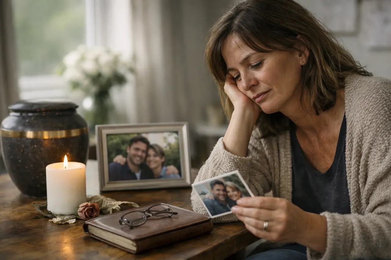Imagen editorial para Pensamientos para Reflexionar Sobre la Muerte de un Ser Querido: Reconociendo el Dolor y Abrazando Recuerdos