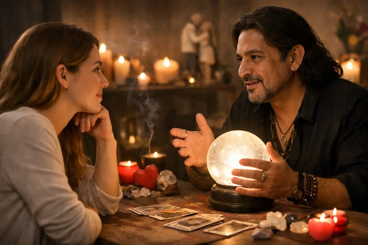 Imagen editorial para Brujos en Consultas Gratis Cómo Conectar con Brujos a Través de Consultas Gratuitas para Tu Bienestar Amoroso