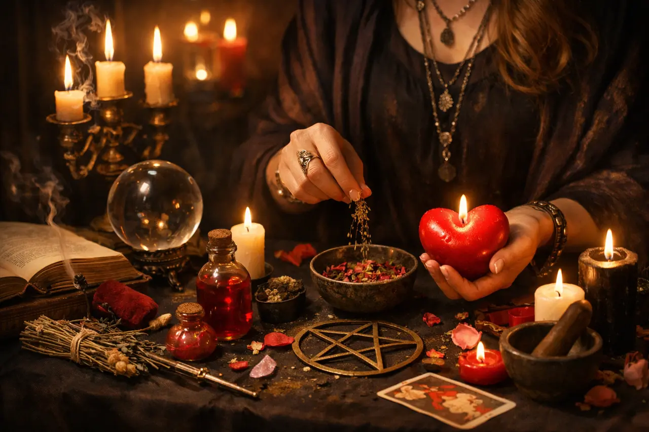 Imagen editorial para Descubre Hechizos que Transforman Tu Realidad Amorosa