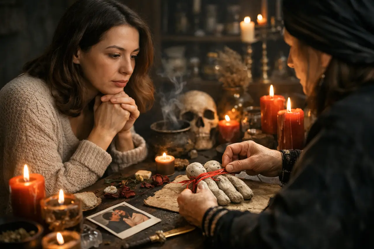 Imagen editorial para Amarre de Brujería: Cómo Navegar Este Camino con Intención y Respeto