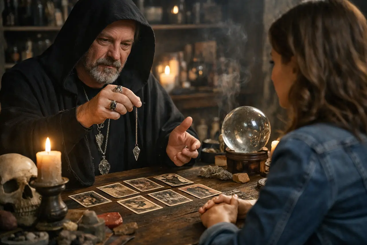 Imagen editorial para Brujos y Hechiceros: Cómo Identificar Prácticas Genuinas para Consultas Espirituales