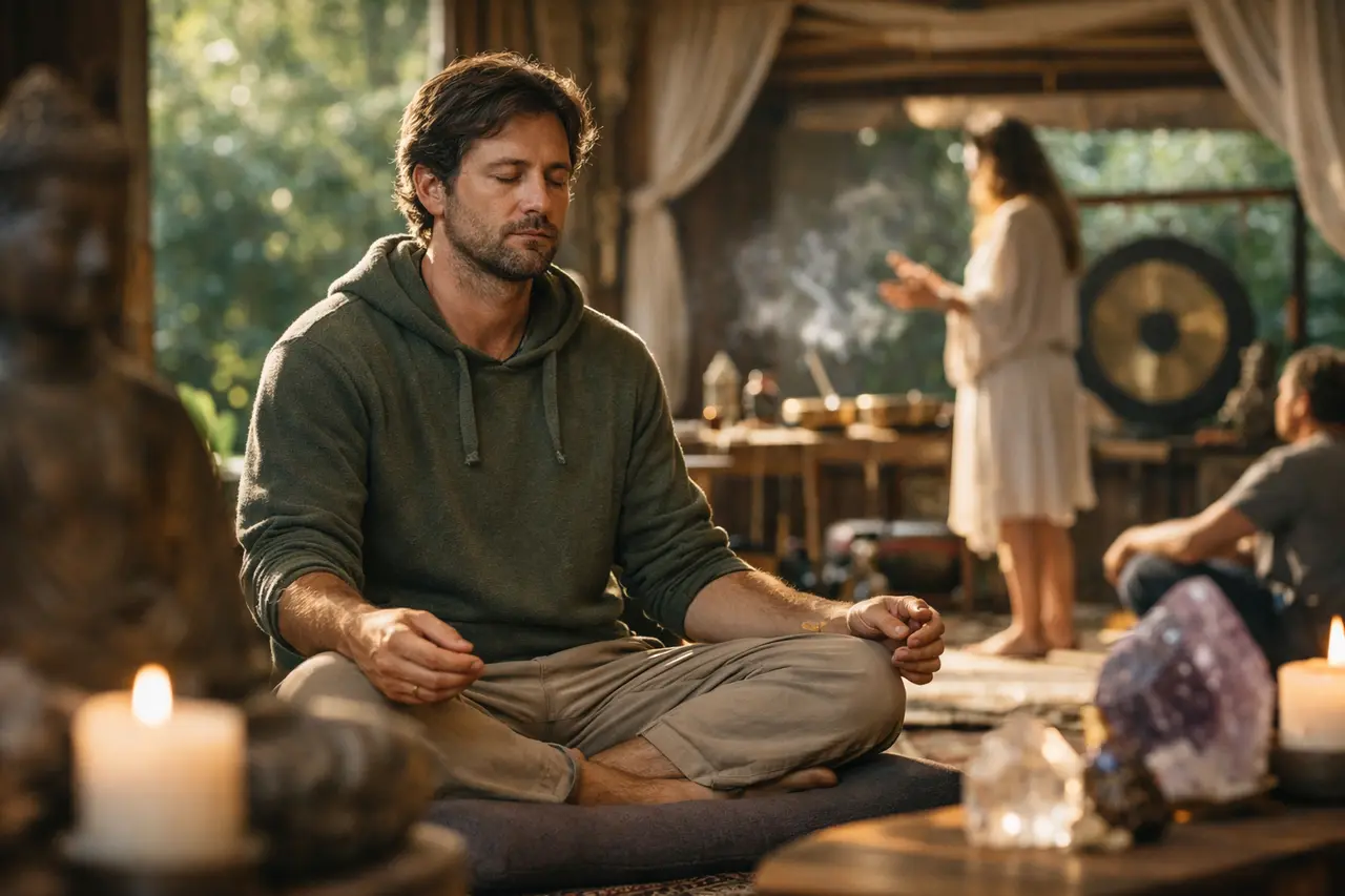Imagen editorial para Centros Espirituales: Cómo Seleccionar el Espacio Perfecto para Atraer Energías Positivas