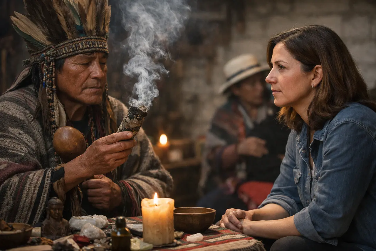 Imagen editorial para Chamanes y Curanderos: Cómo Diferenciar las Verdaderas Prácticas Espirituales de los Engaños