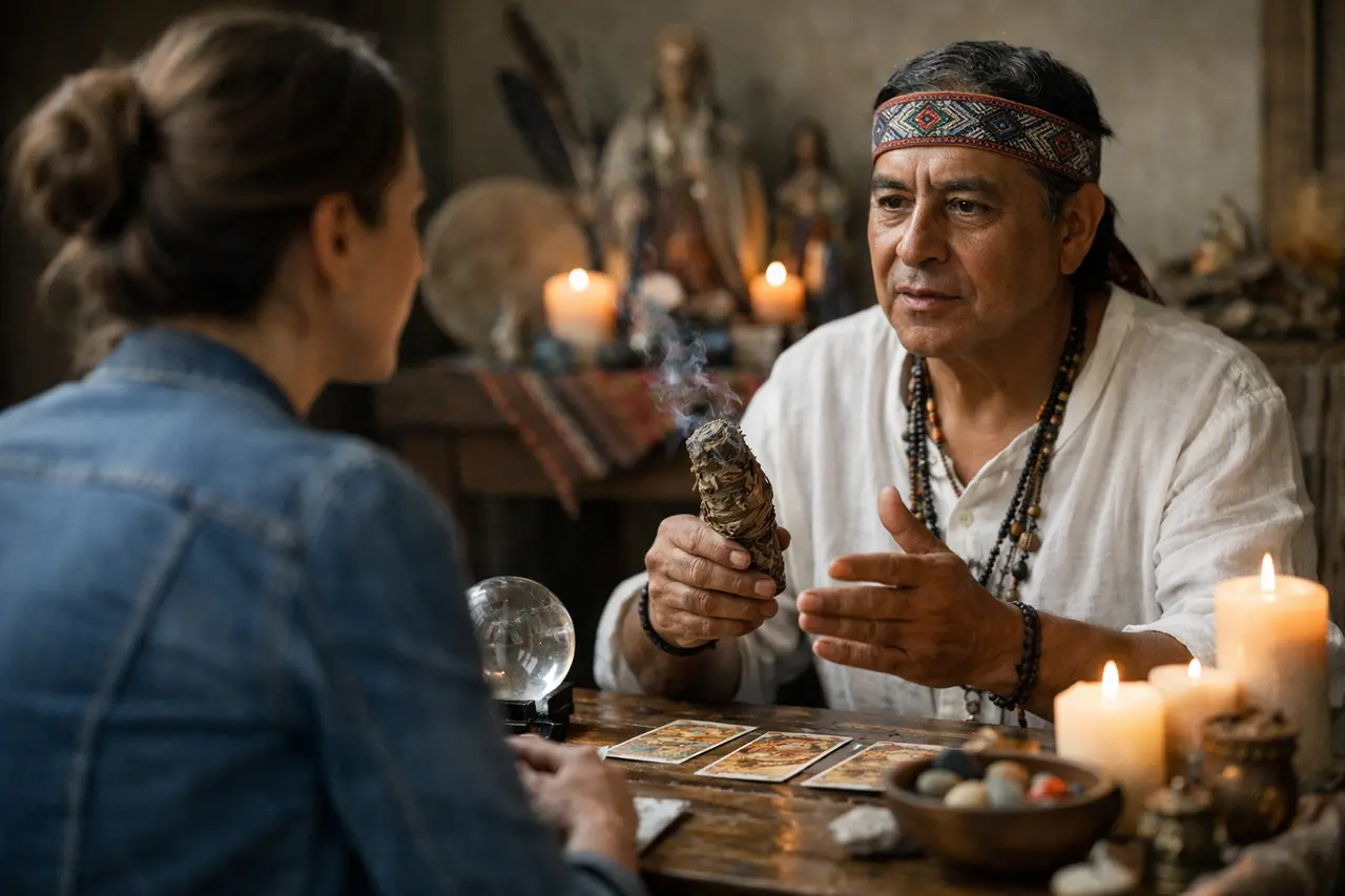 Imagen editorial para Curanderos Espirituales Cómo Elegir a un Curandero Espiritual que Realmente Funcione