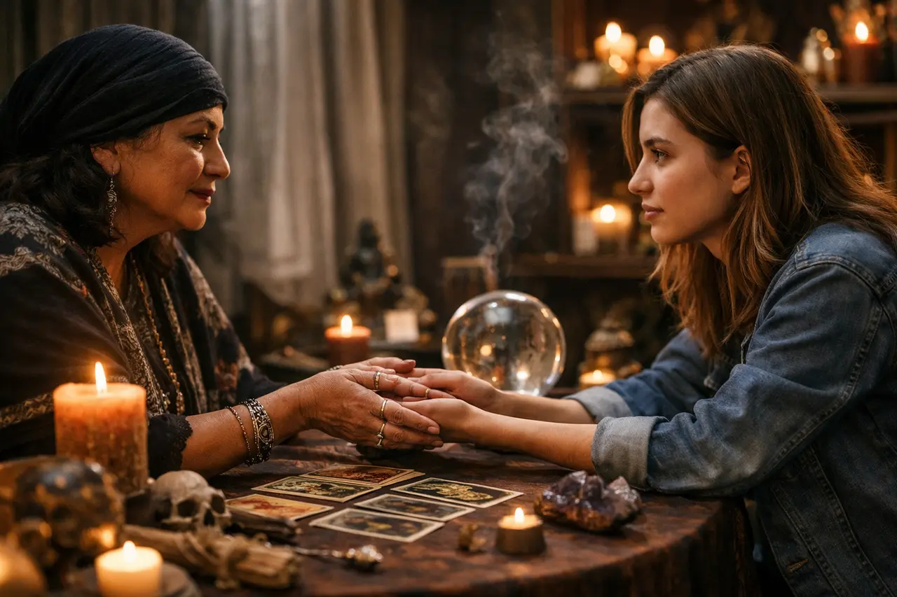 Imagen editorial para Conexión Espiritual: Cómo Realizar Consultas de Brujos Gratis Efectivas