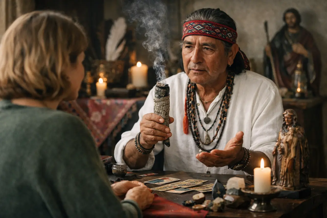 Imagen editorial para Curandero Espiritual: Cómo Identificar al Ideal para Tu Consulta sin Caer en Engaños