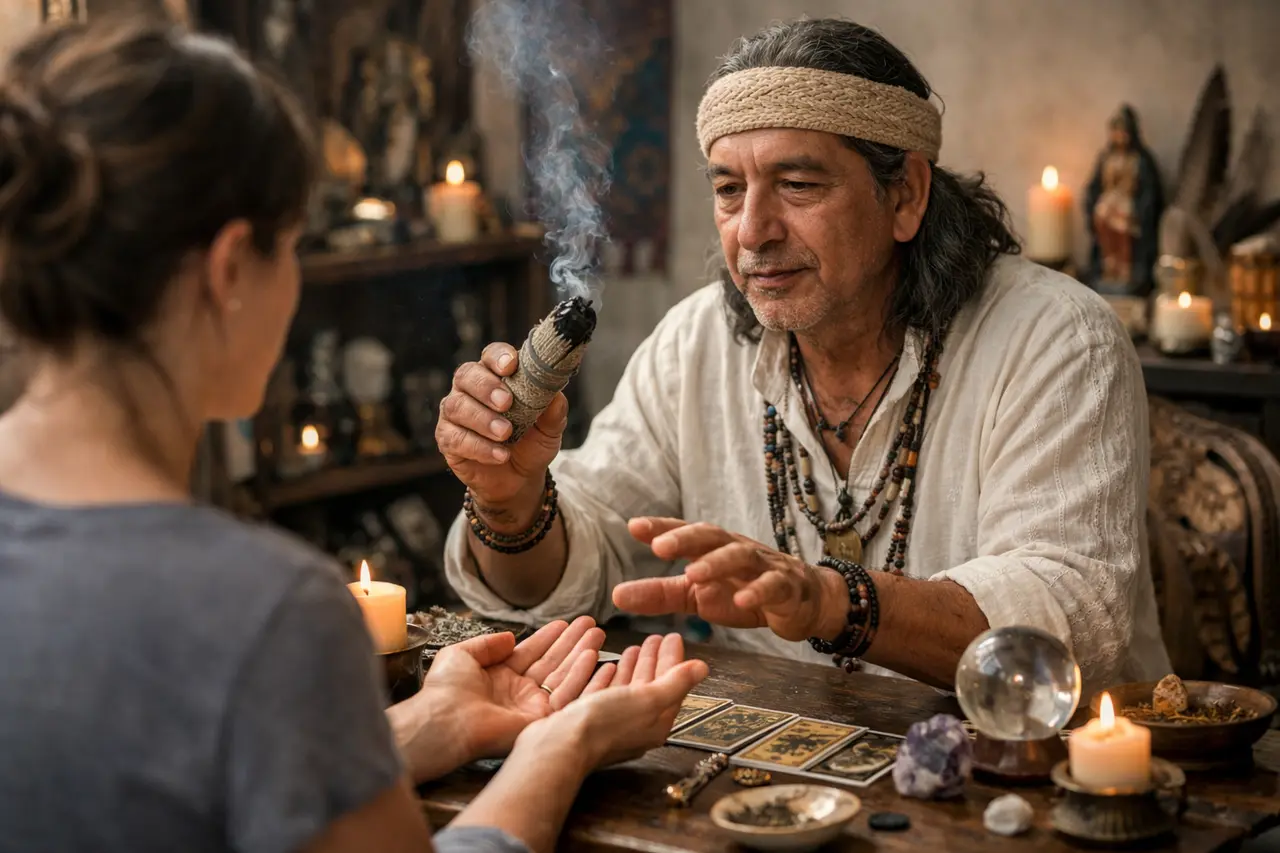 Imagen editorial para Curandero Espiritual: Cómo Seleccionar un Profesional Confiable para Tu Consulta Espiritual