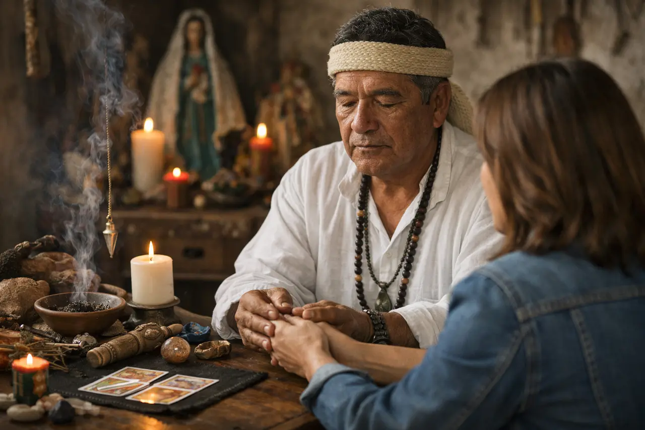 Imagen editorial para Curandero Espiritual: Diagnósticos Prácticos para Encontrar la Ayuda que Necesitas