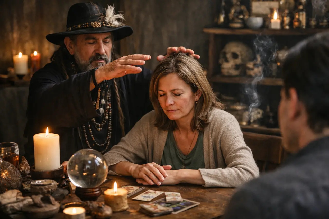 Imagen editorial para Descubre el Poder de un Brujo de Brujos para Atraer Energía Positiva