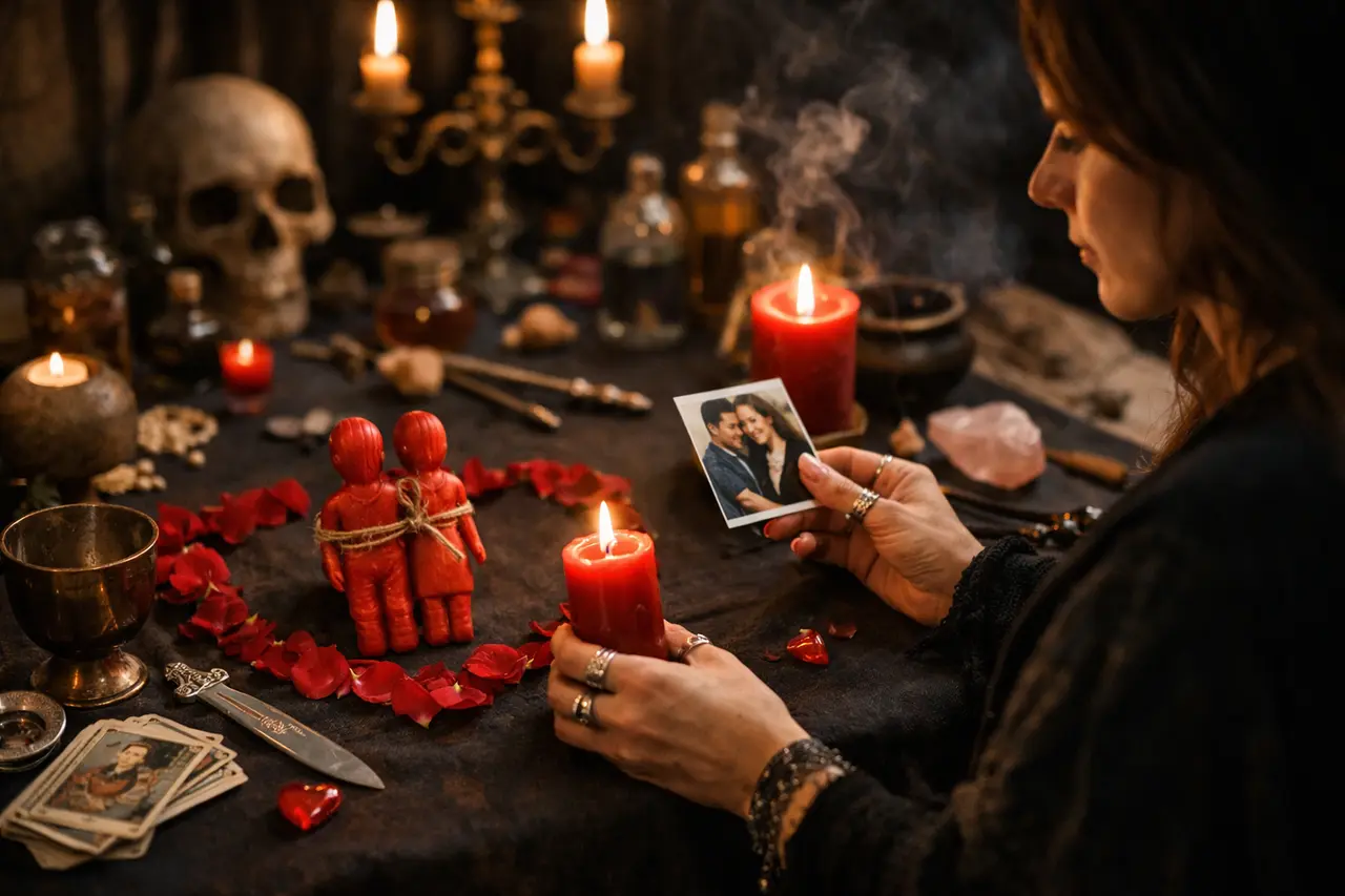 Imagen editorial para Brujeria de Amor Descubre la Magia Oculta de la Brujería de Amor para Transformar Tu Vida Sentimental