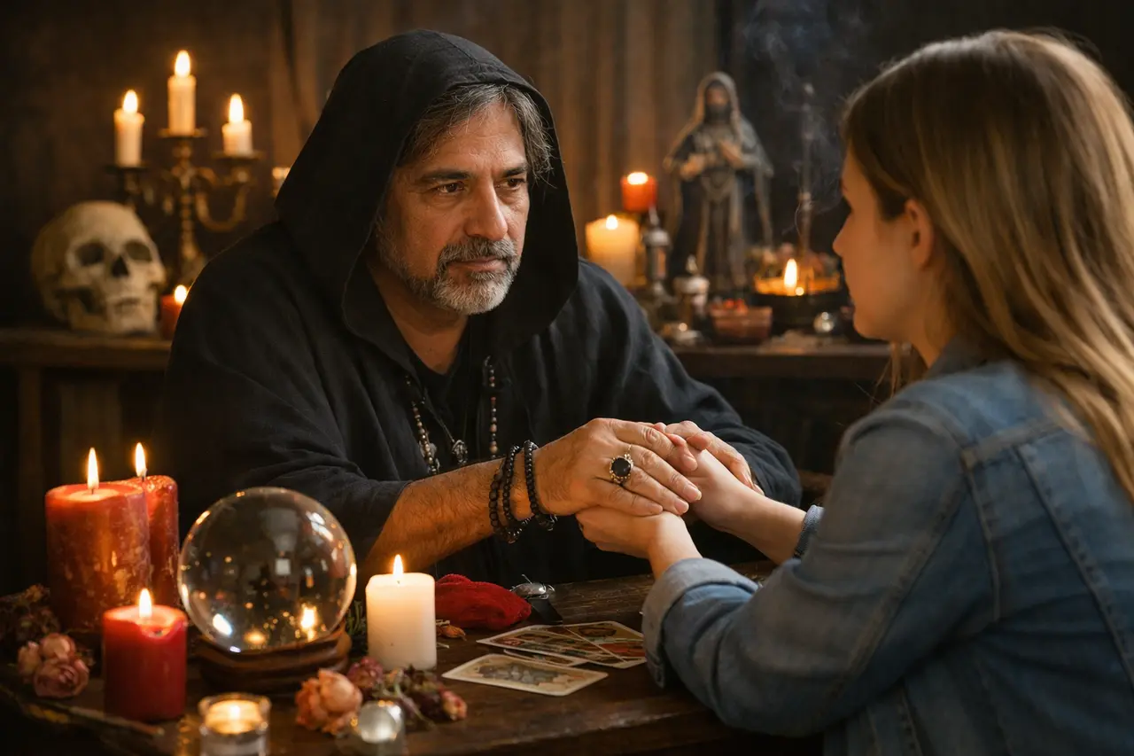 Imagen editorial para Descubre los Beneficios de Consultar a Brujos Gratis para Hechizos de Amor
