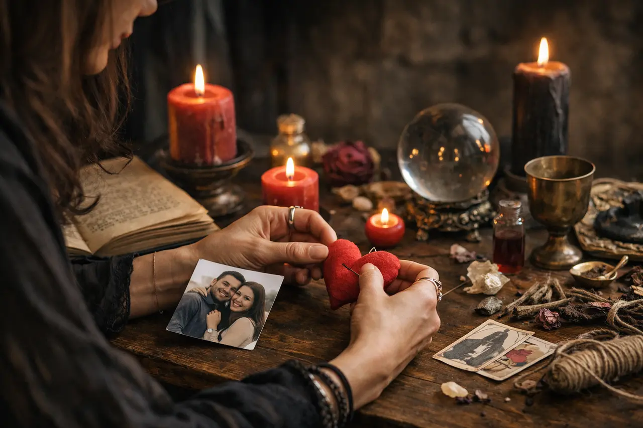 Imagen editorial para Hechizo de Brujería de Amor: Claves para Identificar Intenciones y Resultados Aciertos