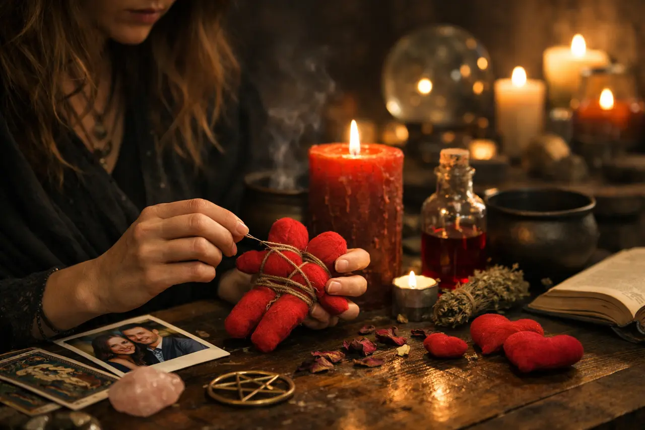 Imagen editorial para Hechizo de Brujería de Amor: Cómo Comprender sus Riesgos y Señales para Actuar con Responsabilidad