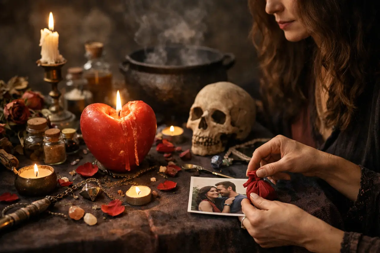 Imagen editorial para Hechizo de Brujería de Amor: Descubre Cómo Evaluar su Autenticidad para Atraer el Amor Verdadero