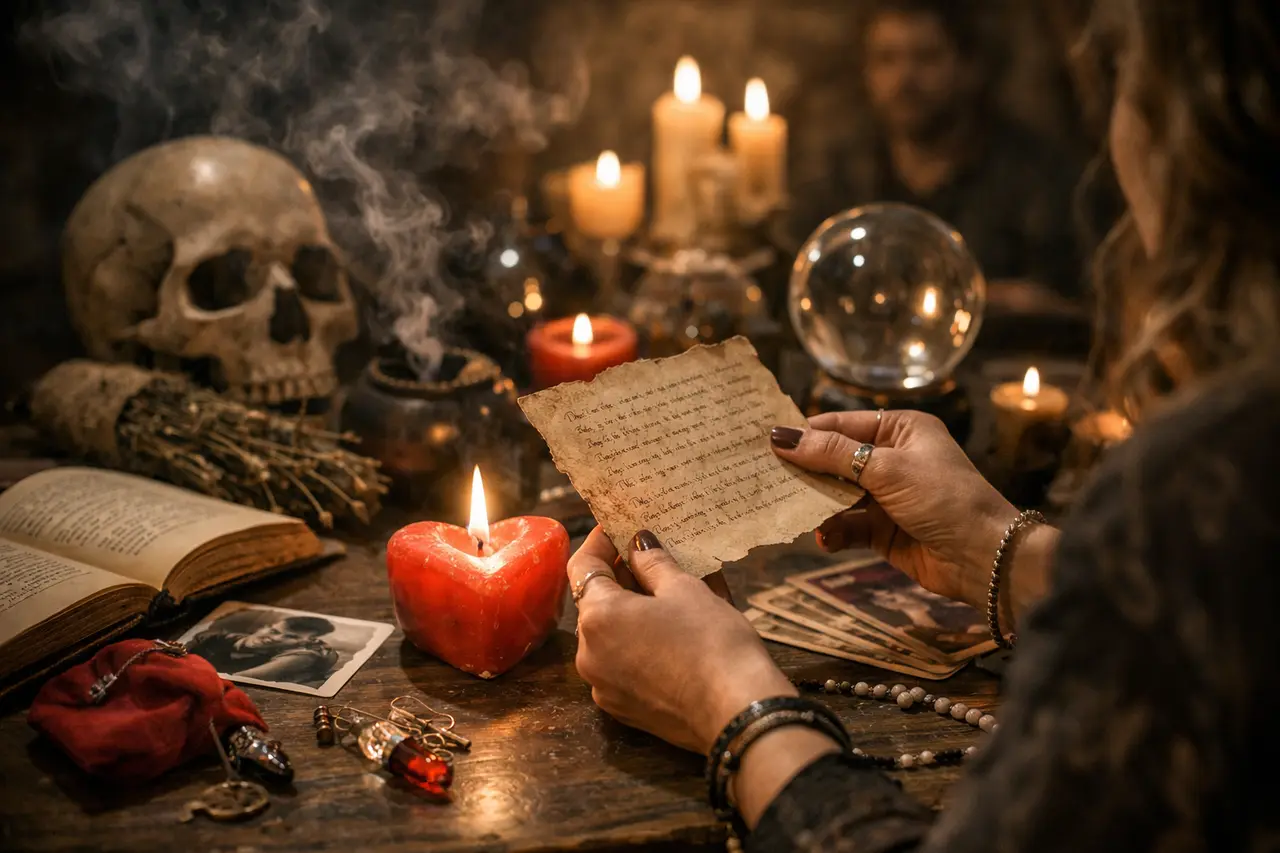 Imagen editorial para Hechizo de Brujería de Amor: Señales para Reconocer la Práctica Genuina sin Caer en Engaños