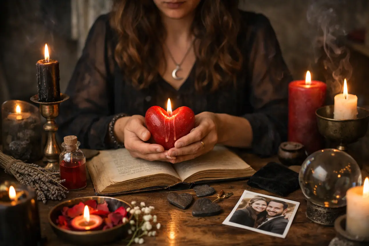 Imagen editorial para Hechizo de Brujería de Amor: Señales Rápidas para Atraer el Amor Verdadero sin Manipulación