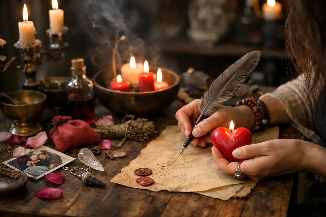 Imagen editorial para Hechizos de Amor Efectivos: la Guía Definitiva para Transformar Tus Deseos en Realidad