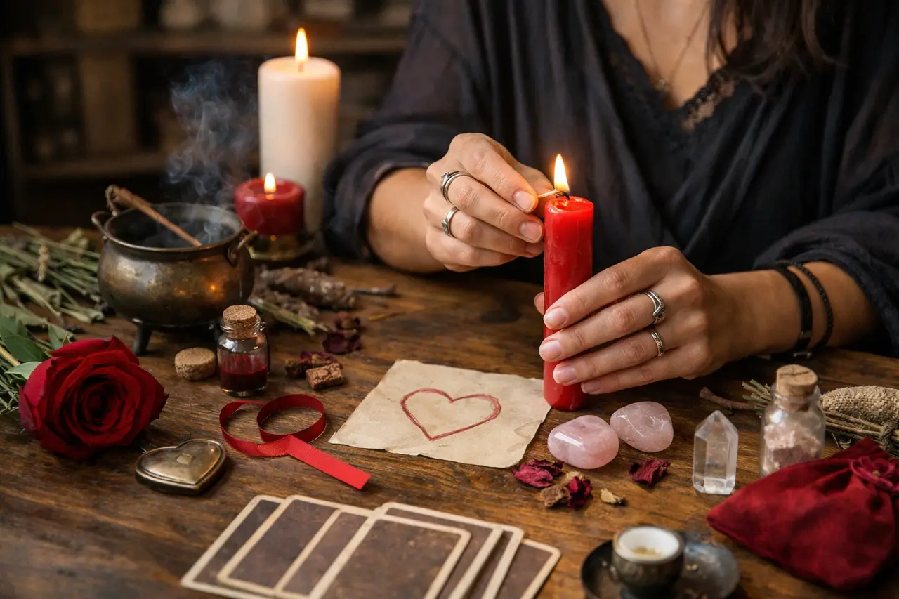 Imagen editorial para Hechizos Efectivos: Claves para Atraer Amor sin Manipulación Ni Riesgos