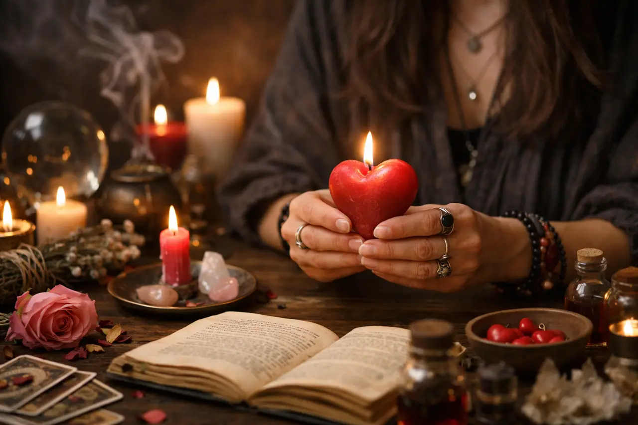 Imagen editorial para Hechizos Efectivos: Cómo Atraer el Amor a Tu Vida sin Complicaciones