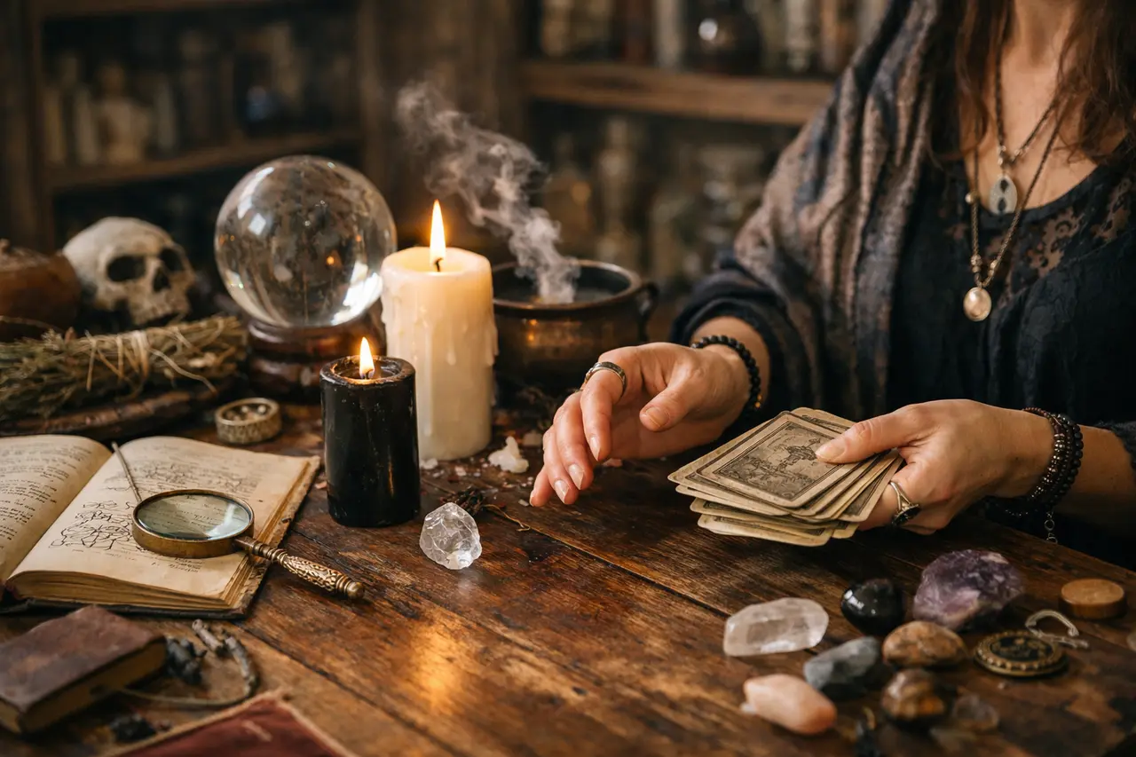 Imagen editorial para Hechizos Magia: Cómo Identificar Prácticas Genuinas y Evitar Engaños Comunes
