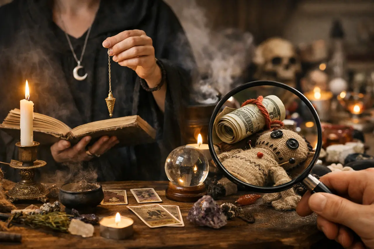 Imagen editorial para Hechizos Magia: Cómo Reconocer Prácticas Auténticas y Evitar Fraudes Comunes