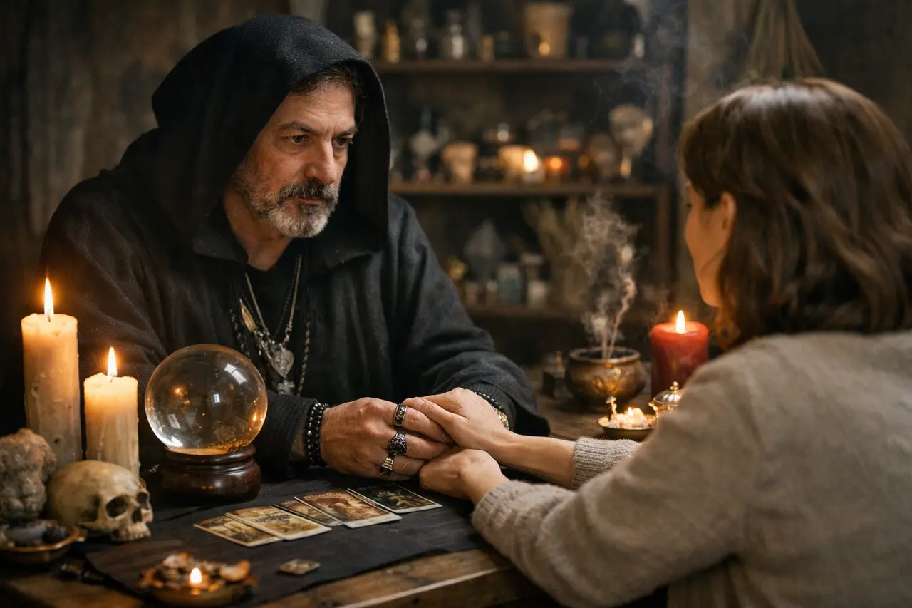 Imagen editorial para La Guía Definitiva para Consultas de Brujos que Transforman Tu Vida Espiritual