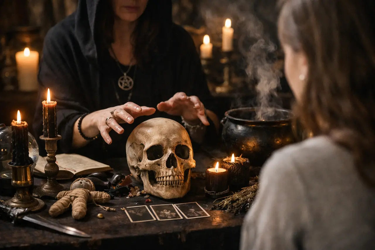 Imagen editorial para Magia Negra: Claves para Entender su Impacto en Consultas Espirituales