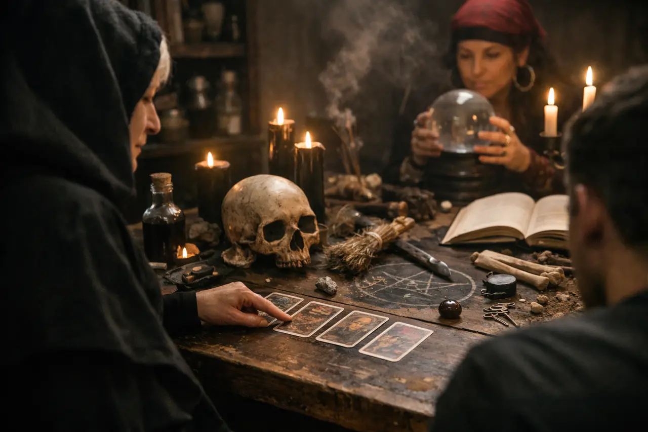 Imagen editorial para Magia Negra: Cómo Identificar Prácticas Efectivas sin Caer en Engaños