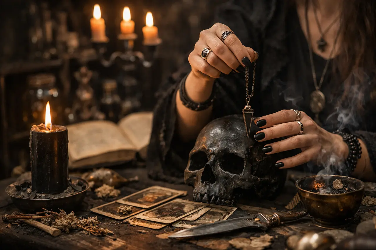 Imagen editorial para Magia Negra: Cómo Reconocer Prácticas Genuinas sin Caer en Engaños