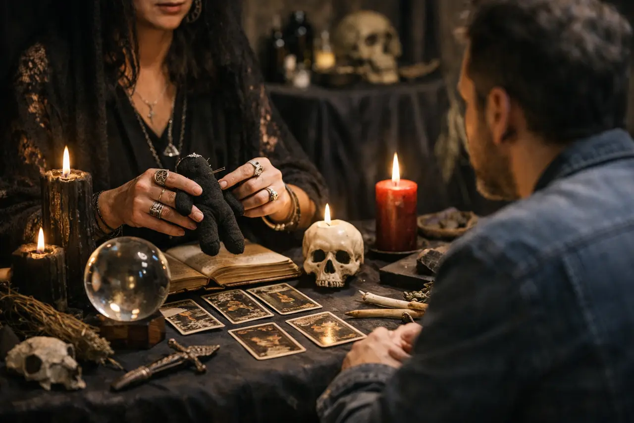 Imagen editorial para Magia Negra: Secretos para Identificar Prácticas Seguras y Garantizar Resultados