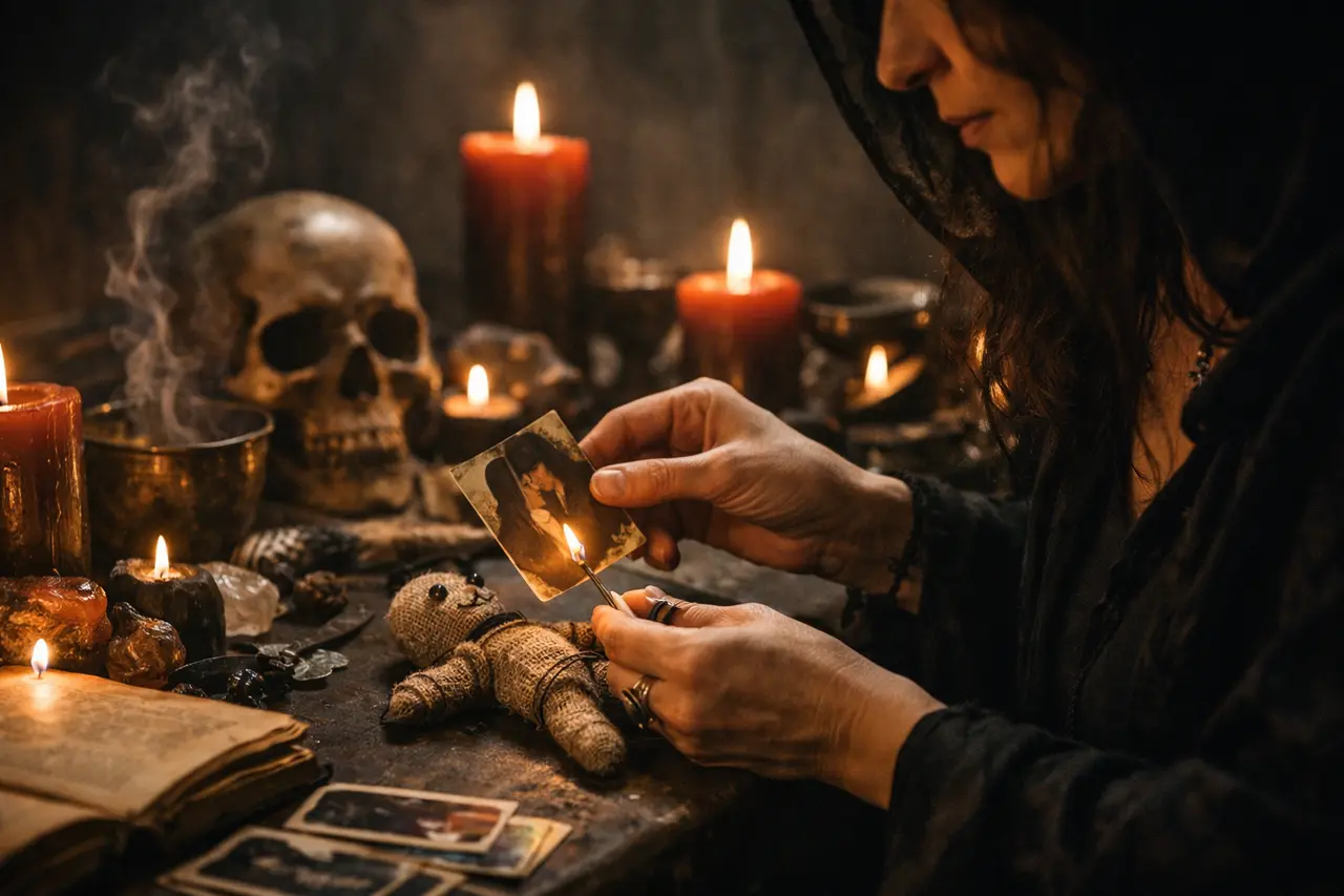 Imagen editorial para Magia Negra: Señales de que Estás Ante un Hechizo Real y Efectivo