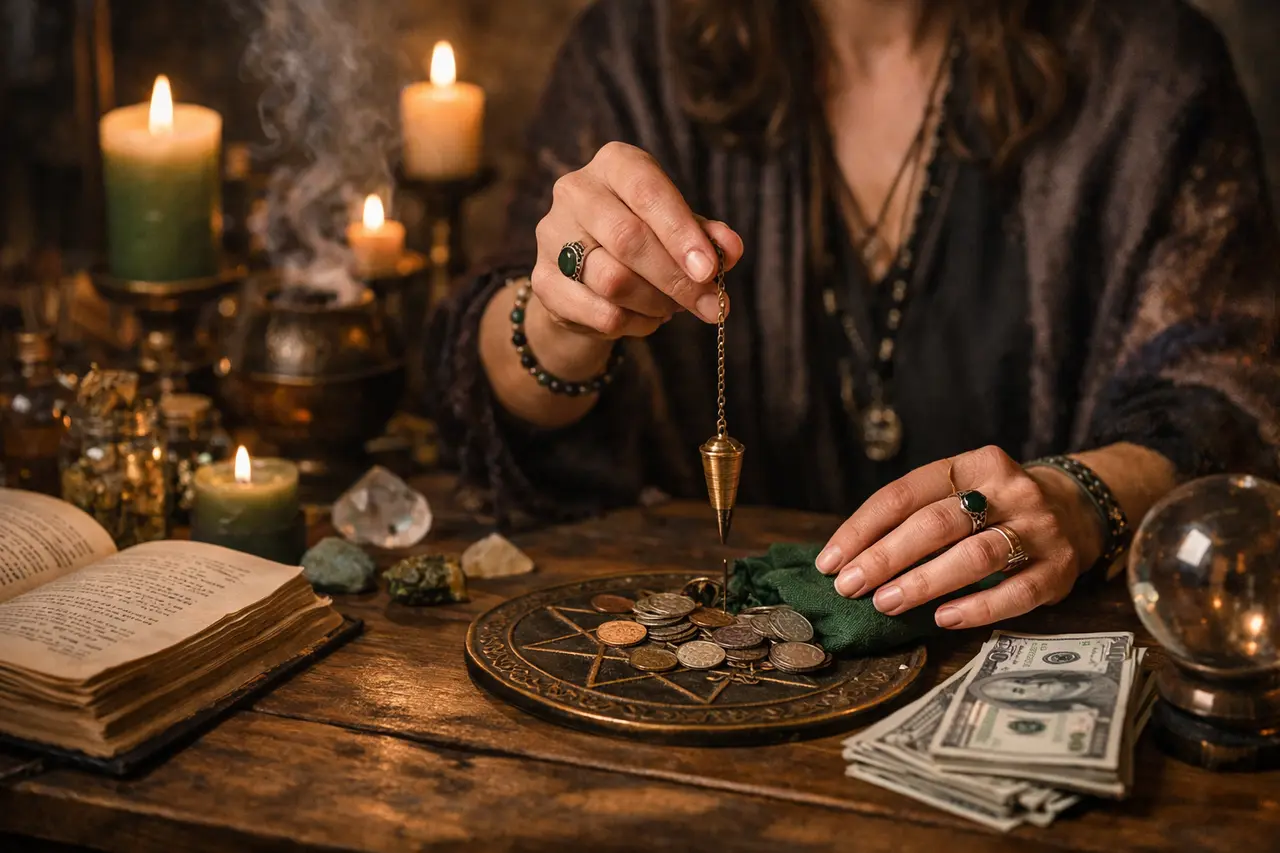 Imagen editorial para Magia para Atraer Dinero: Señales Clave para Usar Hechizos Efectivos y Evitar Engaños