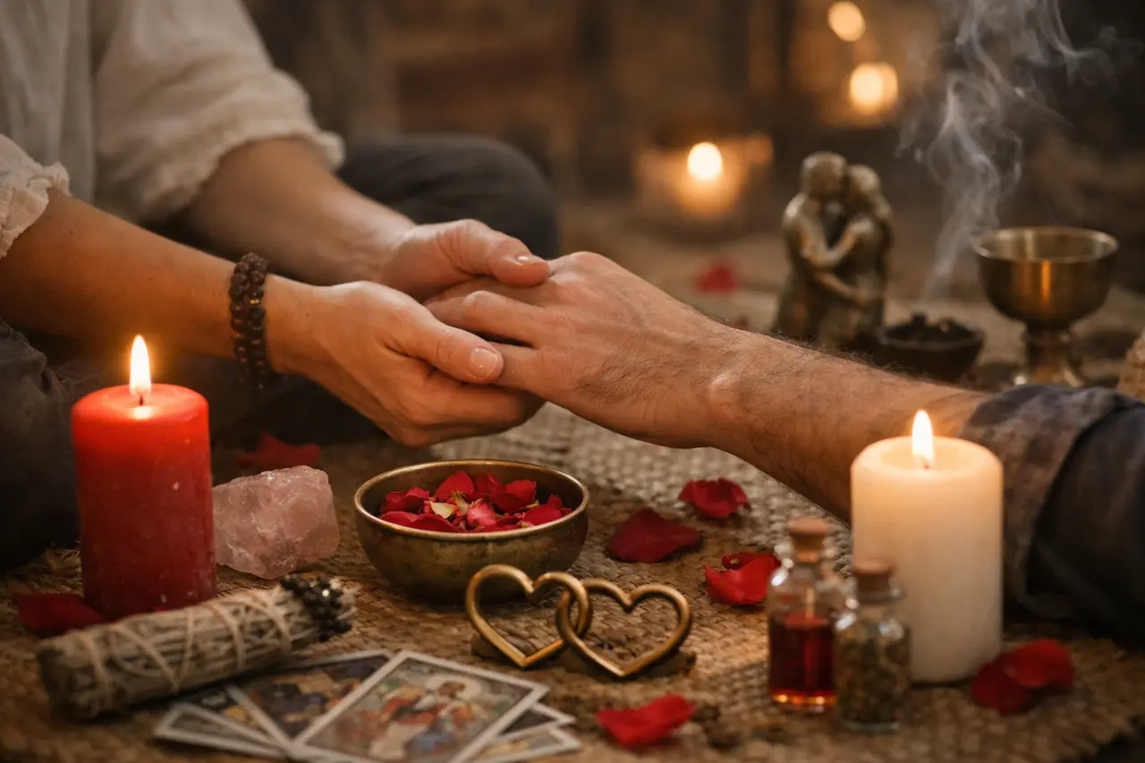 Imagen editorial para Rituales para Hacer: Cómo Practicar Ceremonias que Enlacen el Amor Verdadero