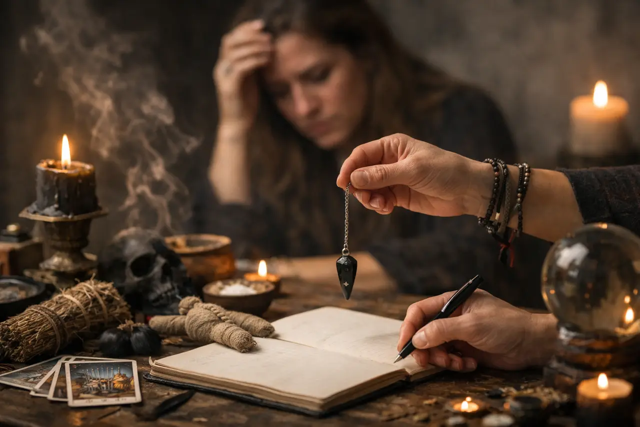 Imagen editorial para Trabajo de Brujería: Pasos Prácticos para Detectar su Influencia y Actuar con Efectividad